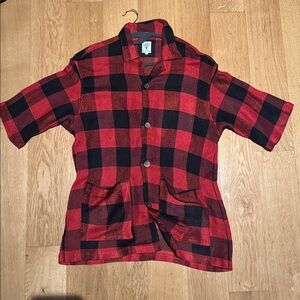 South2 West8 Cabana Shirt - Red Plaid